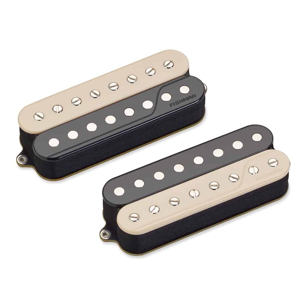 Fishman PRF-CO8-SZ2 Fluence Classic Humbucker 8-String Open Core Zebra Set of 2