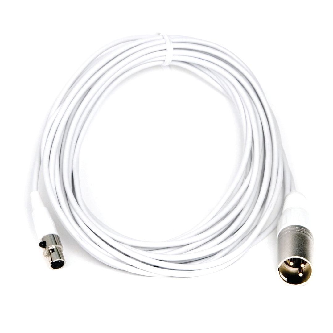 Audix CBLM Cable for the Micros Series and MicroBoom Mini-XLRf-to-XLRm (White) - 50’