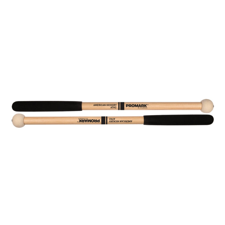 Promark ATH2 - Marching Series Felt Marching Tenor Mallets With Hickory Handles