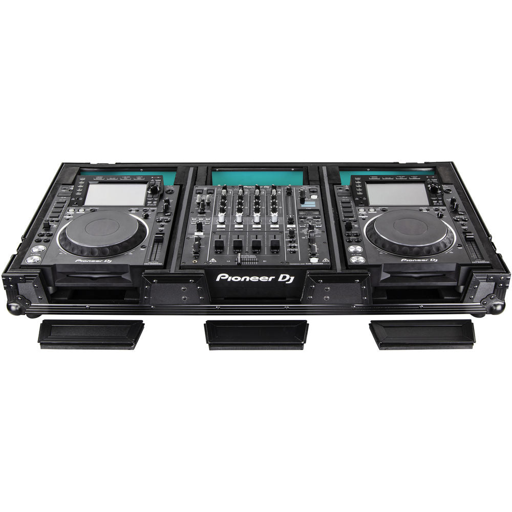Odyssey FFX12CDJWXDBL Flight FX Series Universal CD/Media Player DJ Coffin with Wheels