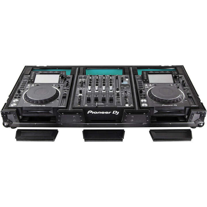 Odyssey FFX12CDJWXDBL Flight FX Series Universal CD/Media Player DJ Coffin with Wheels