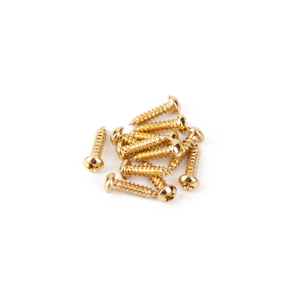 Fender Pure Vintage Tuning Machine Mounting Screws - Gold
