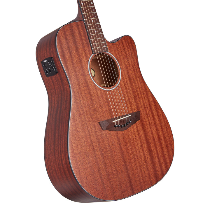 D'Angelico Premier Bowery LS Acoustic Guitar - Natural Mahogany