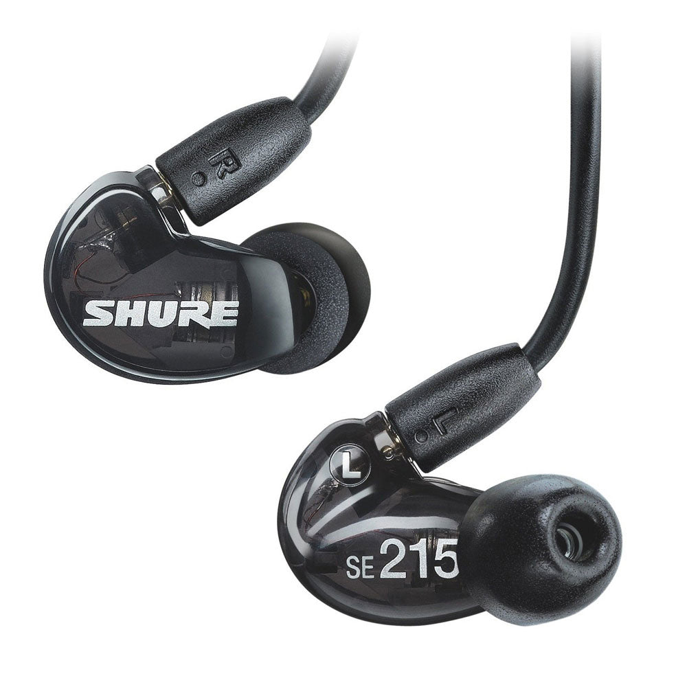 Shure SE215 Sound-Isolating In-Ear Stereo Earphones Black Set