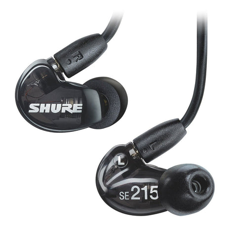 Shure SE215 Sound-Isolating In-Ear Stereo Earphones Black Set