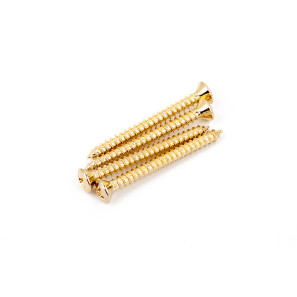 Fender Neck Mounting Screws (4) - Gold
