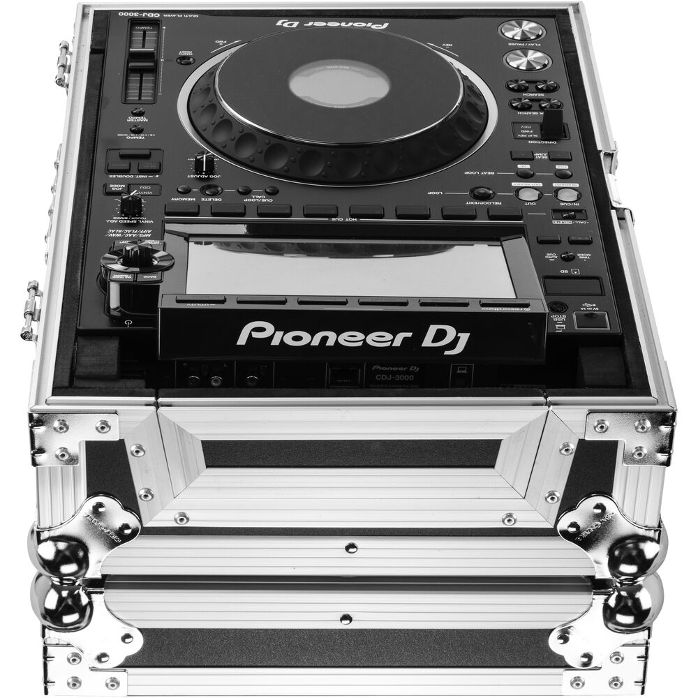 Odyssey FZ3000 Compact Flight Case for Pioneer CDJ-3000 Media Player - Silver and Black