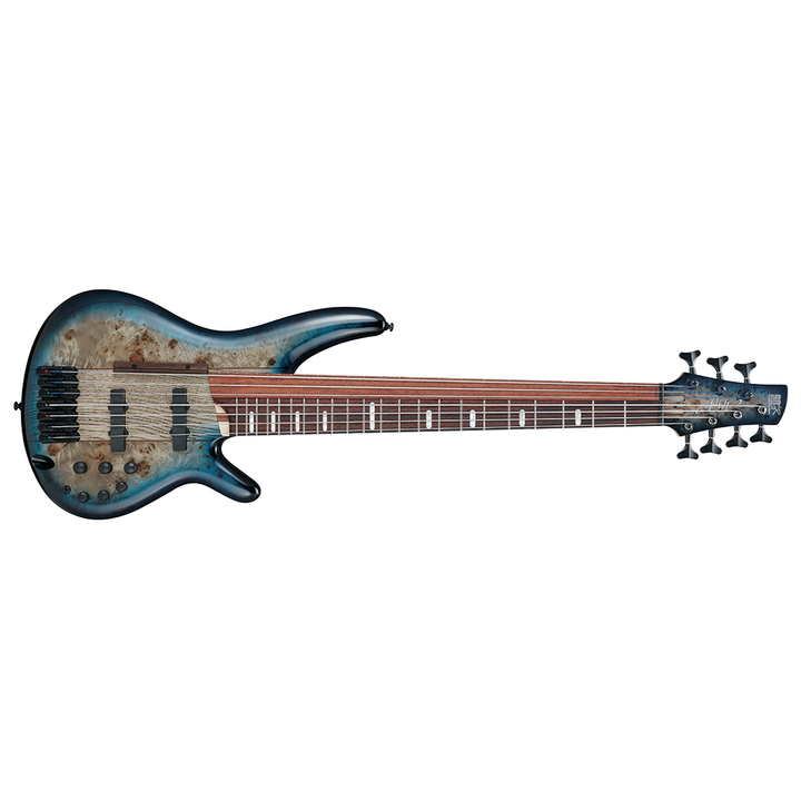 Ibanez SR Bass Workshop 7-String Electric Bass (Cosmic Blue Starburst) SRAS7CBS