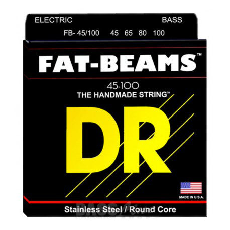 DR Strings FB-45/100 (Medium - Light) - FATBEAM  - Stainless Steel Bass: 45, 65, 80, 100