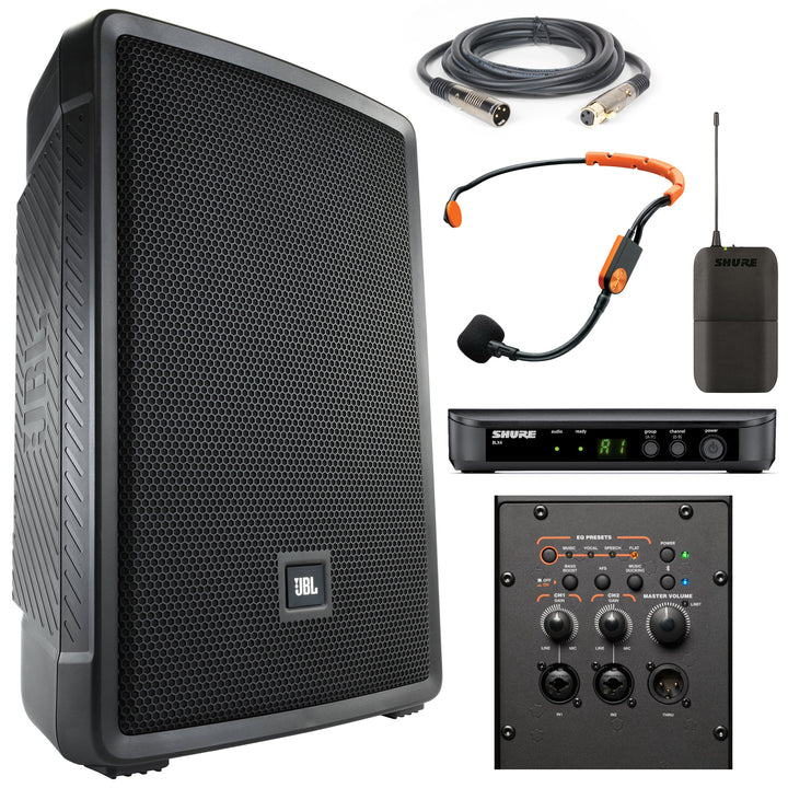 Shure and JBL Wireless Microphone Package for Fitness Instructors