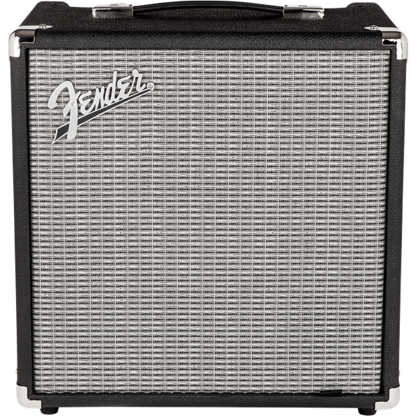 Fender Rumble 25 Bass Combo Amp (Black and Silver)