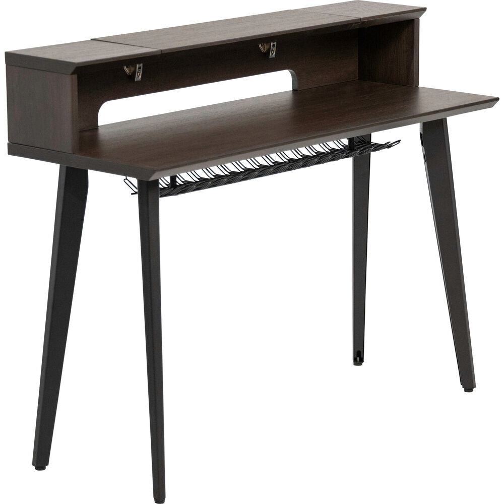 Gator Elite Furniture Series 61-Note Keyboard Table - Dark Walnut