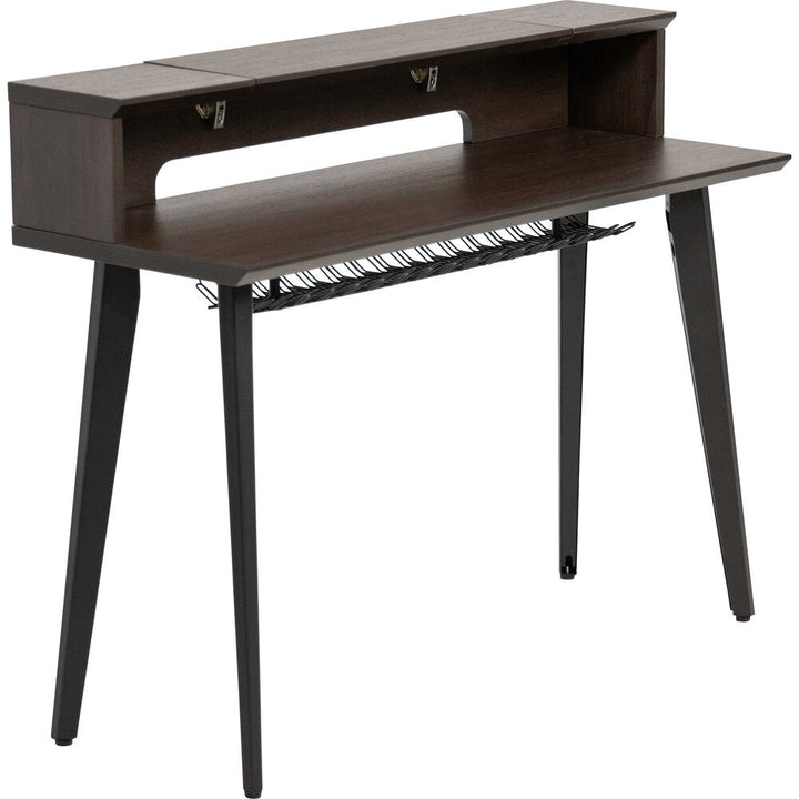 Gator Elite Furniture Series 61-Note Keyboard Table - Dark Walnut