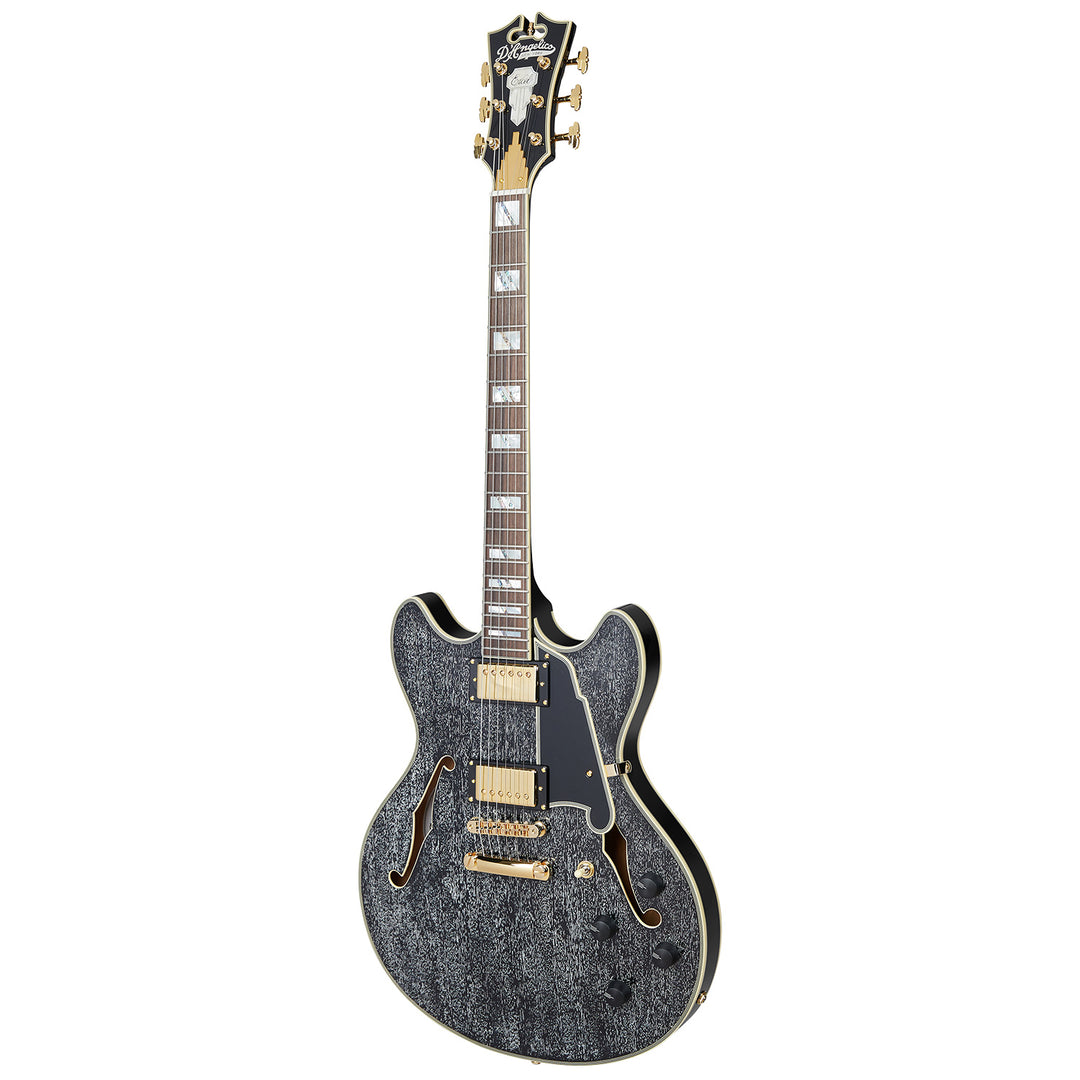 D’Angelico Excel DC Semi-Hollow Electric Guitar (Black Dog)