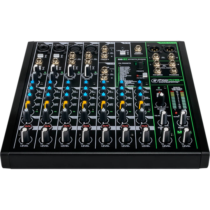 Mackie ProFX10v3 10-Channel Mixer w/ FX and USB Interface ProFX v3
