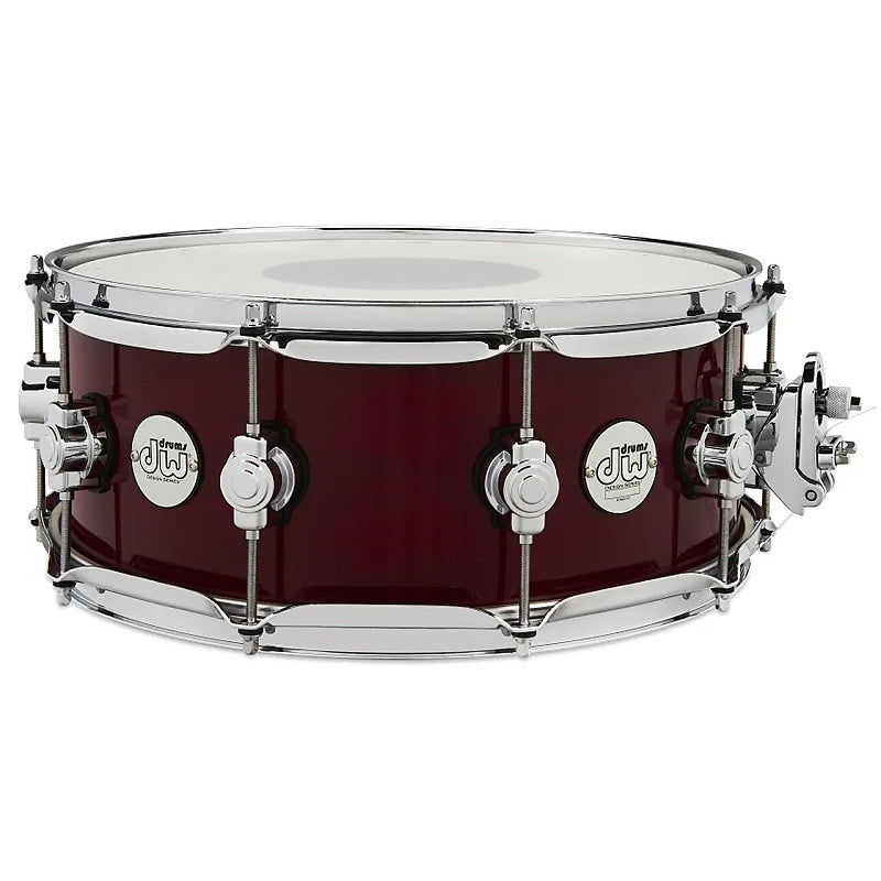 DW Design Series Snare Drum 5.5x14 Gloss Lacquer - Cherry Stain