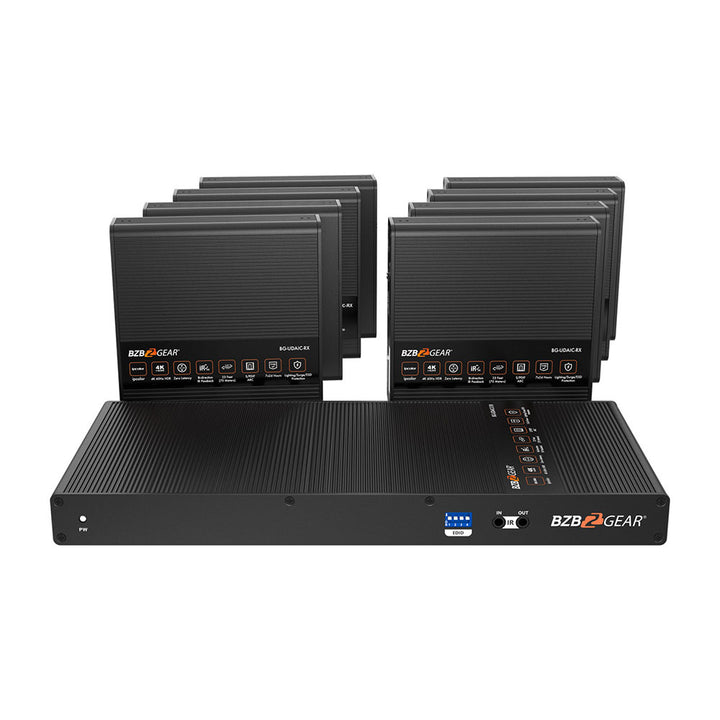 BZBGEAR - 1X8 4K60 UHD 18Gbps HDMI Splitter/Distribution Amplifier up to 230ft over Category Cable