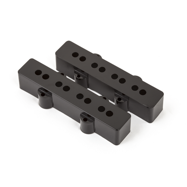 Fender Pure Vintage Jazz Bass Plastic Pickup Cover Set Black Music