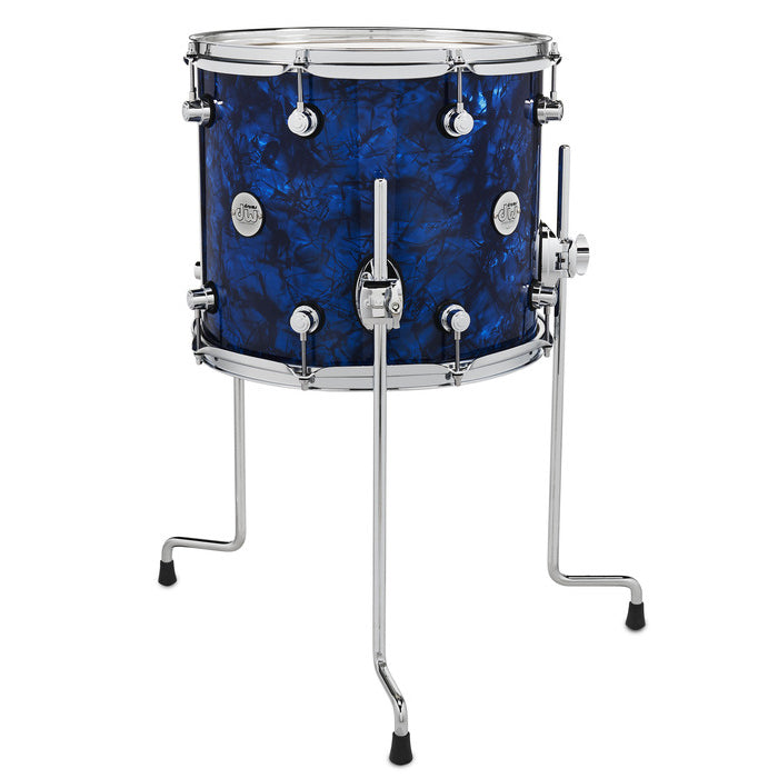 DW Design Series Floor Tom 12x14 Finish Ply - Deep Blue Marine