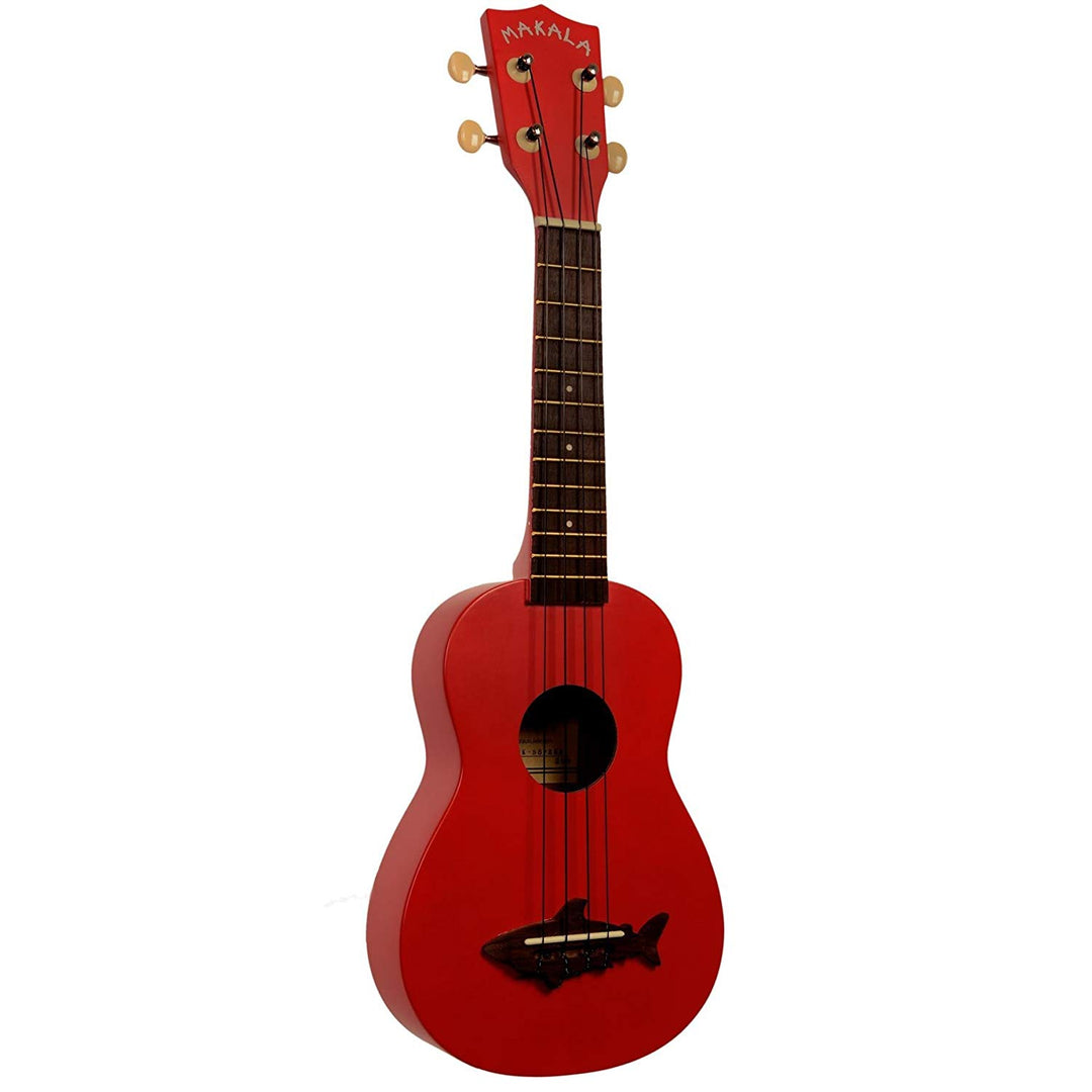 Kala Makala Soprano Shark Ukulele - Red