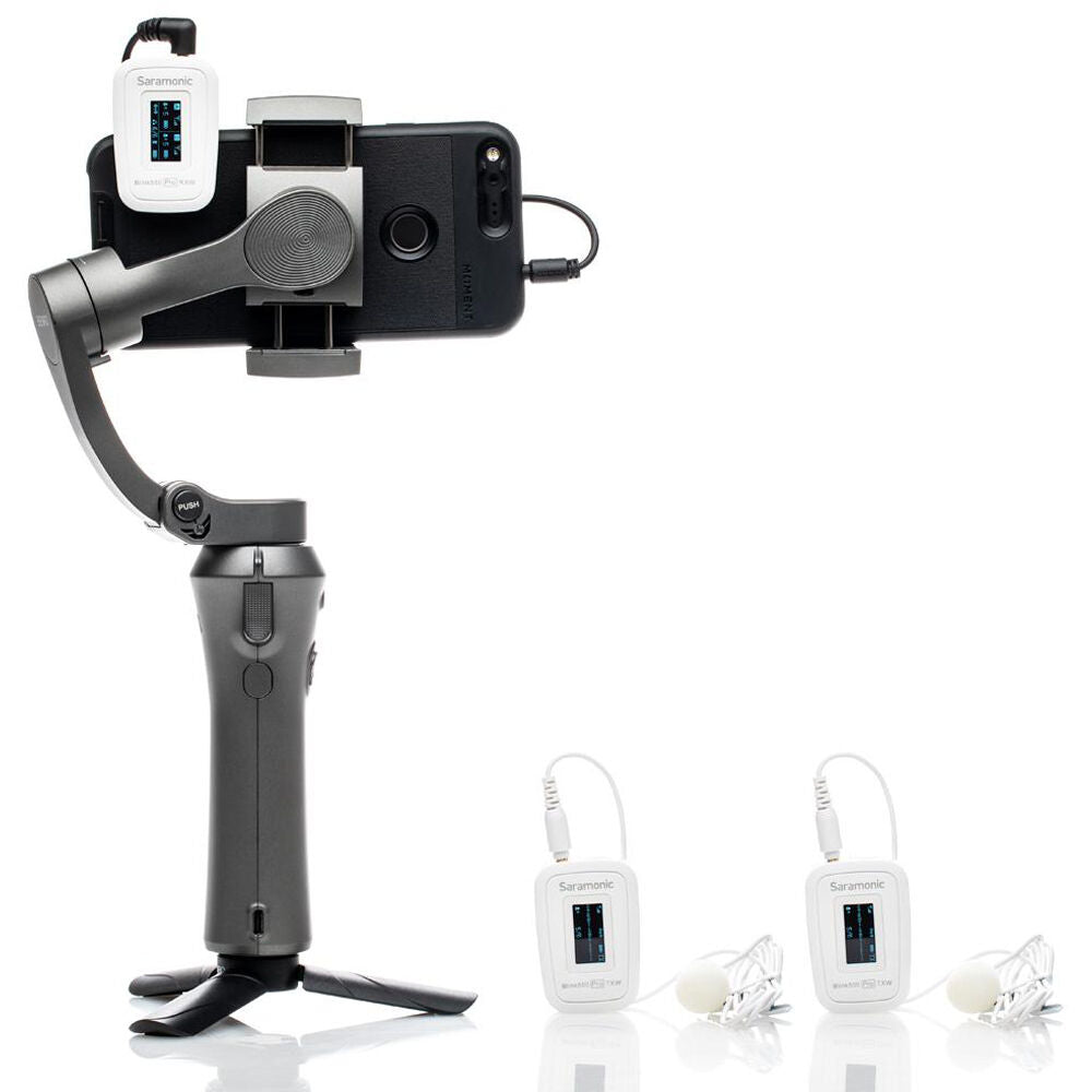 Saramonic Blink 500 Pro B2 2-Person Digital Camera-Mount Wireless Omni Lavalier Microphone System (2.4 GHz) - White