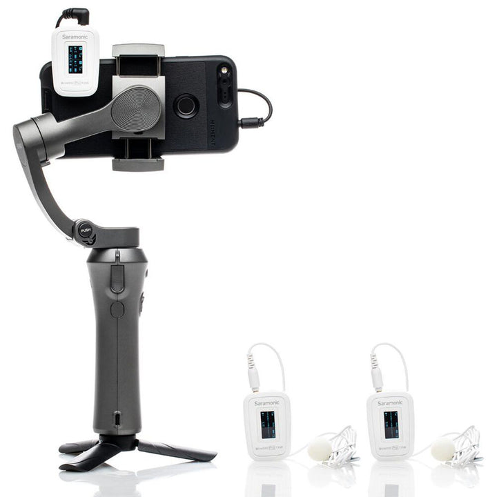 Saramonic Blink 500 Pro B2 2-Person Digital Camera-Mount Wireless Omni Lavalier Microphone System (2.4 GHz) - White