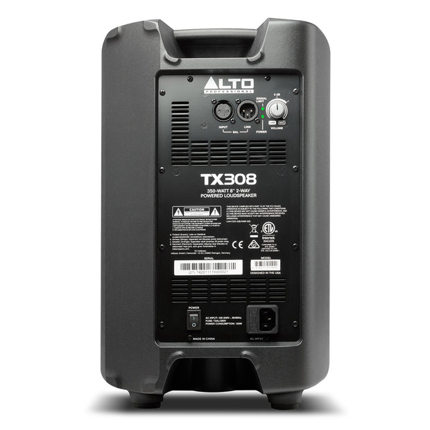 Alto Professional TX308 2-Way 350-Watt Powered Speaker - 8''