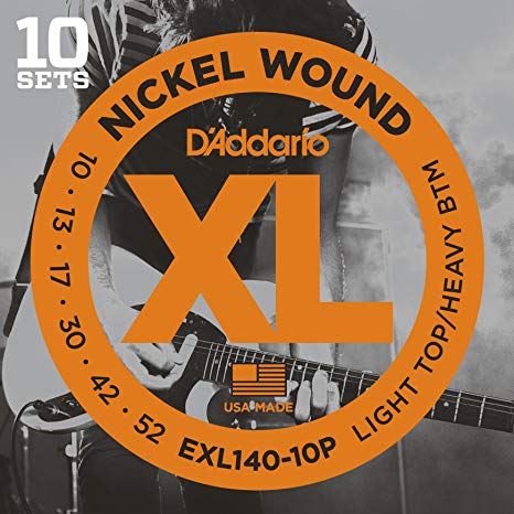 D'Addario EXL140-10P - PROPACK XL LITE/HVY BOT