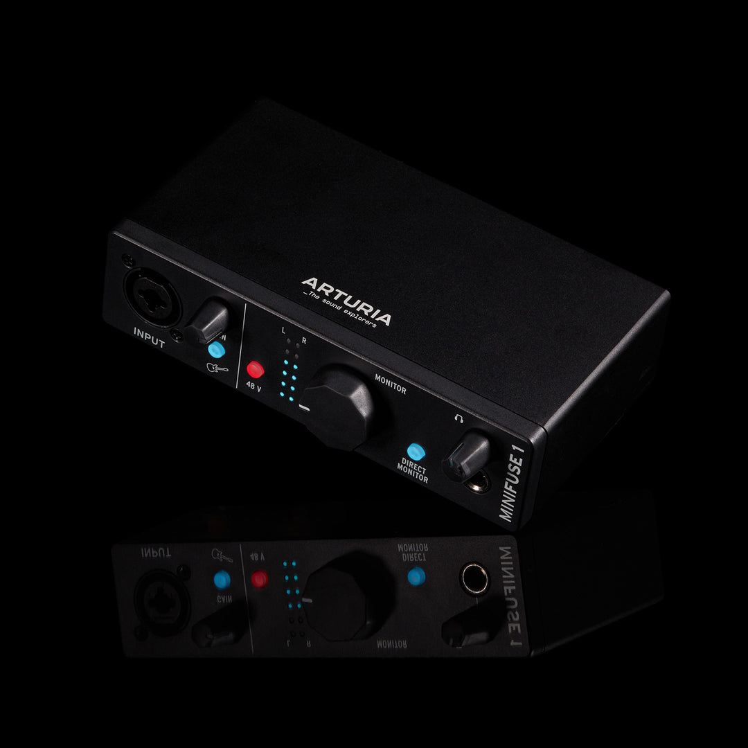 Arturia MiniFuse 1 Portable 1-Channel USB Audio Interface - Black