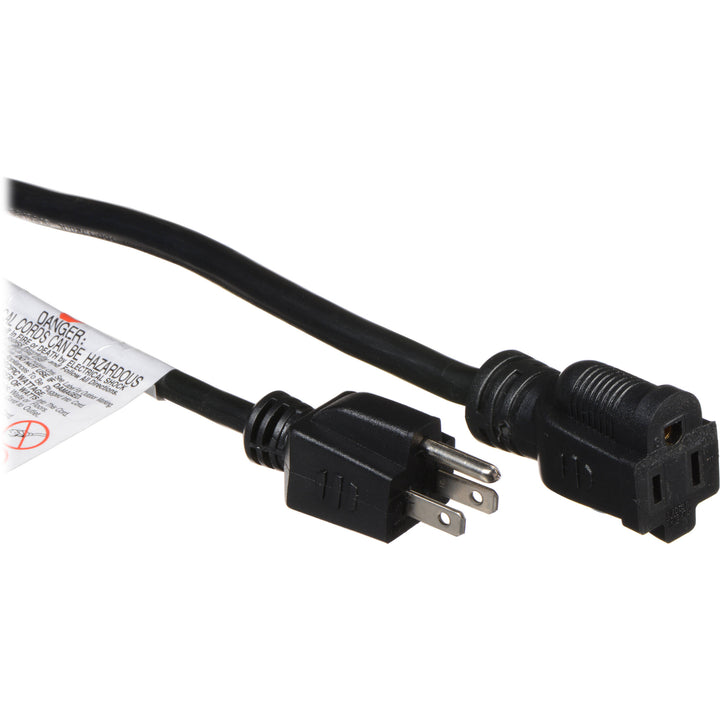Accu-Cable AC Power Extension Cable 16-Gauge Black 10 Feet