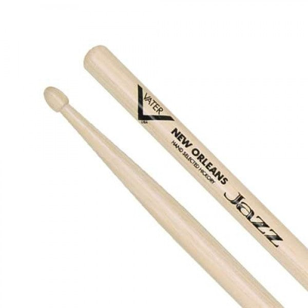 Vater VHNOJW - Vater American Hickory New Orleans Jazz Wood Tip  Drumsticks