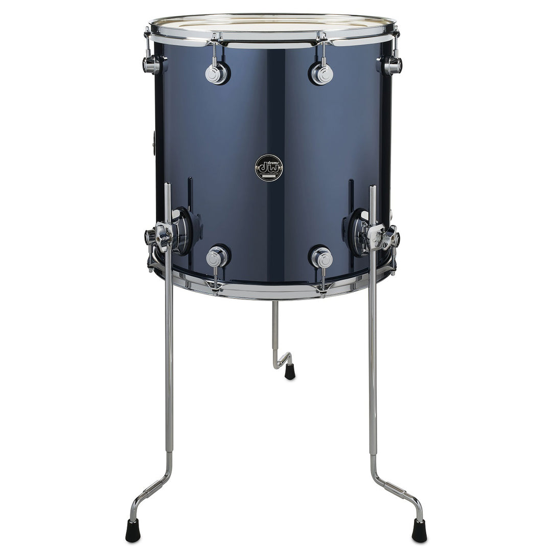 DW Performance Series Floor Tom 16x16 Finish Ply - Chrome Shadow