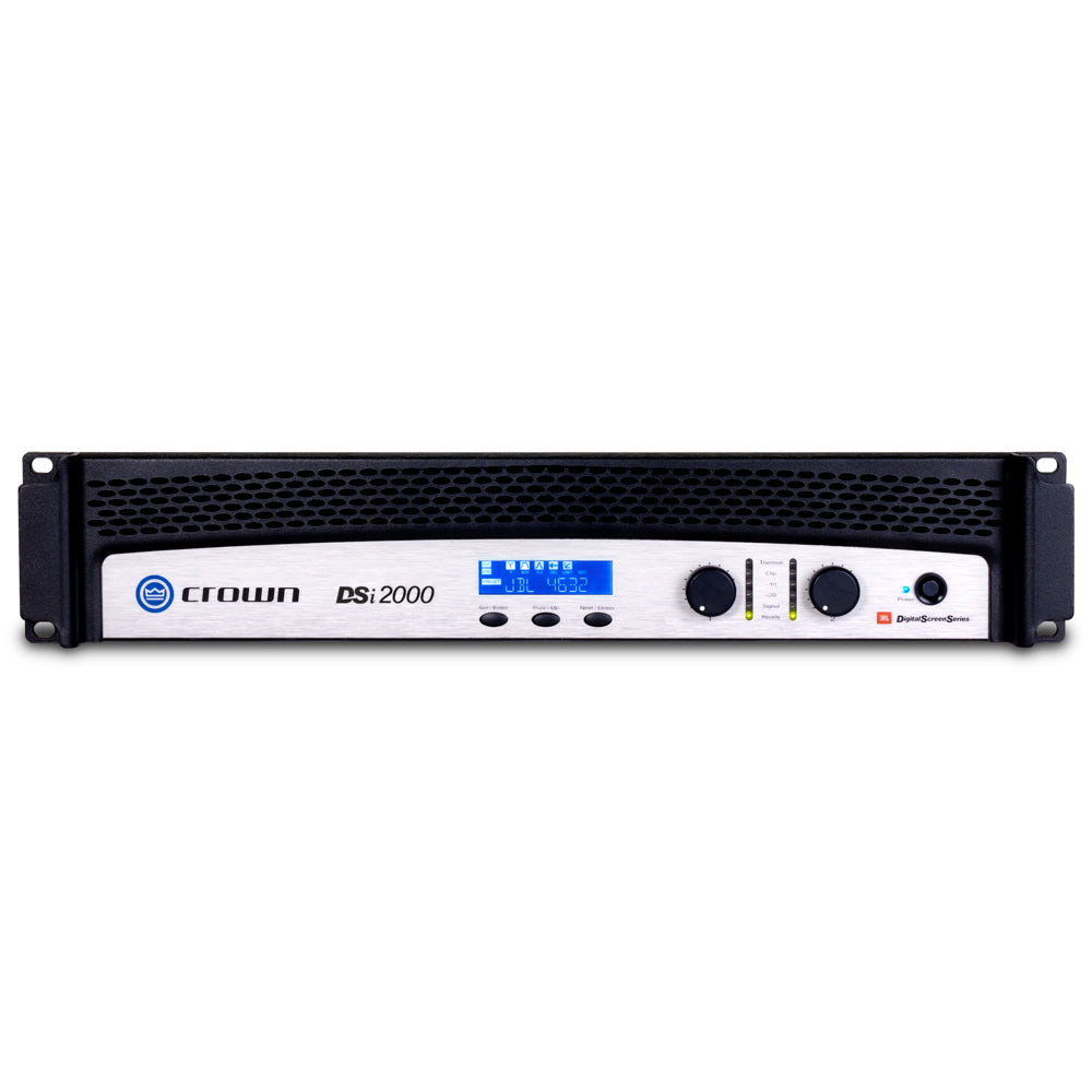 Crown DSi 2000 Two-channel, 1000W @ 2 ohms, 800W @ 4 ohms, 475W @ 8 ohms, Cinema Power Amplifier with DSP