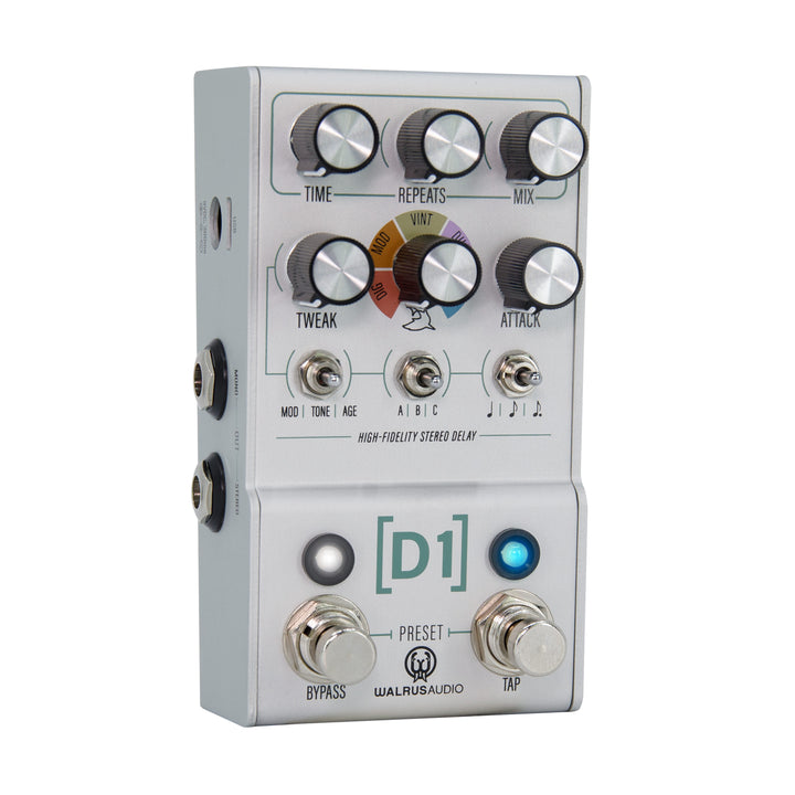 Walrus Audio Mako Series D1 High-Fidelity Stereo Delay Guitar Effect Pedal