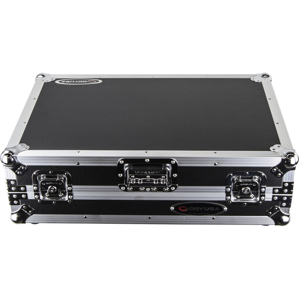 Odyssey FZGSPIDDJ8001 Flight Zone Glide Style Flight Case for Pioneer DDJ-800 w/ 2U Rack - Silver