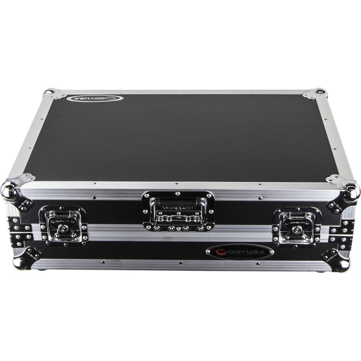 Odyssey FZGSPIDDJ8001 Flight Zone Glide Style Flight Case for Pioneer DDJ-800 w/ 2U Rack - Silver