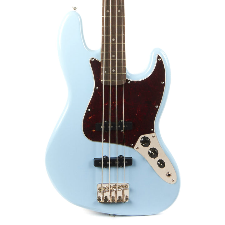 Squier Classic Vibe '60s Jazz Bass Laurel Fingerboard Electric Bass Guitar - Daphne Blue