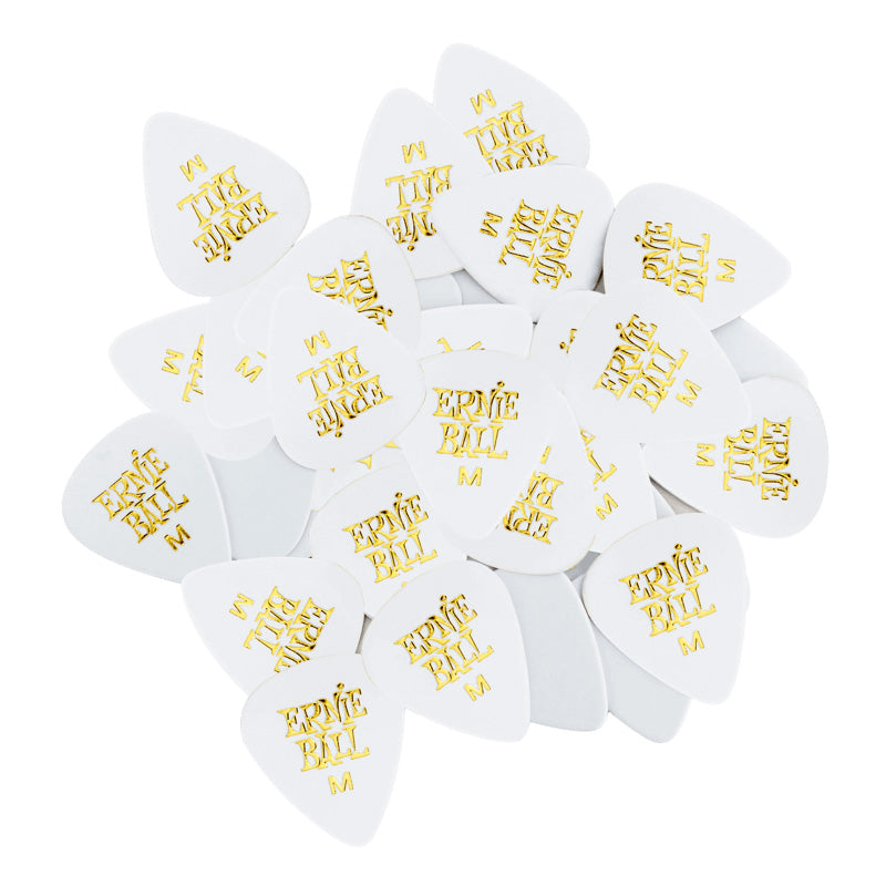 Ernie Ball Guitar Picks (Bag of 144) - Medium White