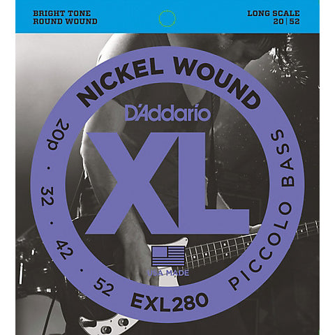 D'Addario EXL280 - SET PICCOLO BASS XL LONG SCALE