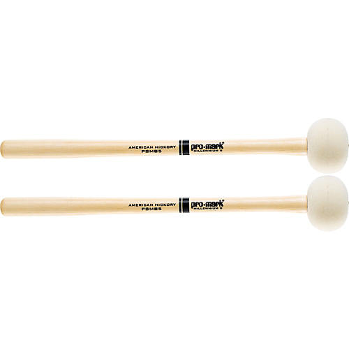 Promark PSMB2 -Promark Performer Series Medium Small Hard Felt Marching Bass Drum Mallets