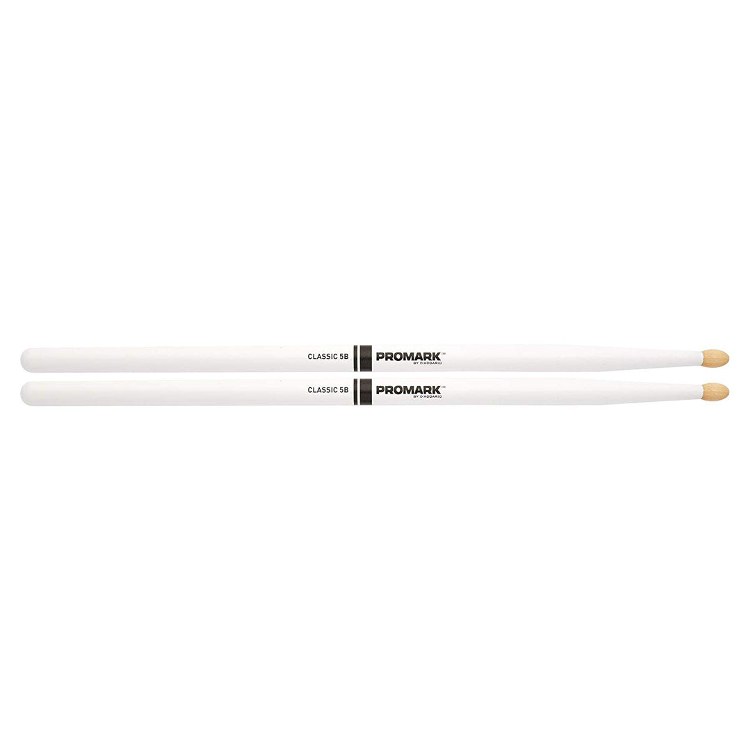 Promark TX5BW-WHITE-Promark Classic 5B Drumsticks -White