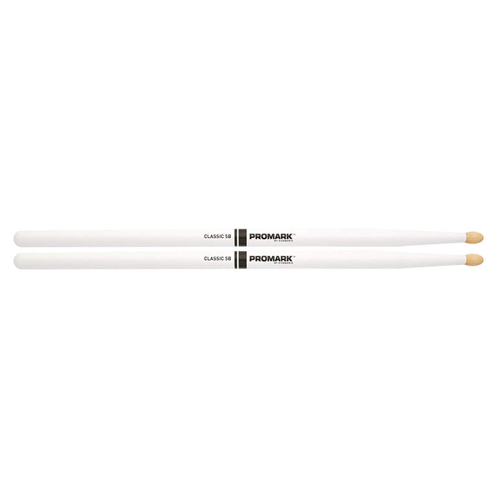 Promark TX5BW-WHITE-Promark Classic 5B Drumsticks -White