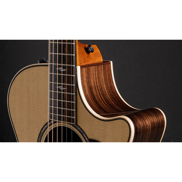 Taylor Guitars 812ce, Indian Rosewood Back and Sides, West African Crelicam Ebony Fretboard, Expression System ® 2 Electronics, Venetian Cutaway with Taylor Deluxe Hardshell Brown Case