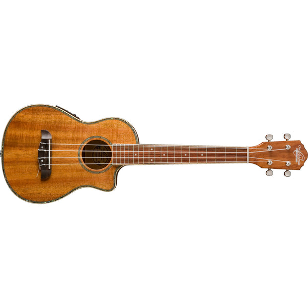 Oscar Schmidt OU6LCEK Hawaiian Koa Tenor Electric Ukulele - Natural Gloss