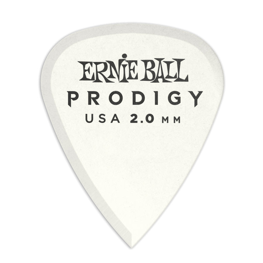 Ernie Ball Guitar Picks Prodigy Standard (Bag of 6) - 2.00mm White