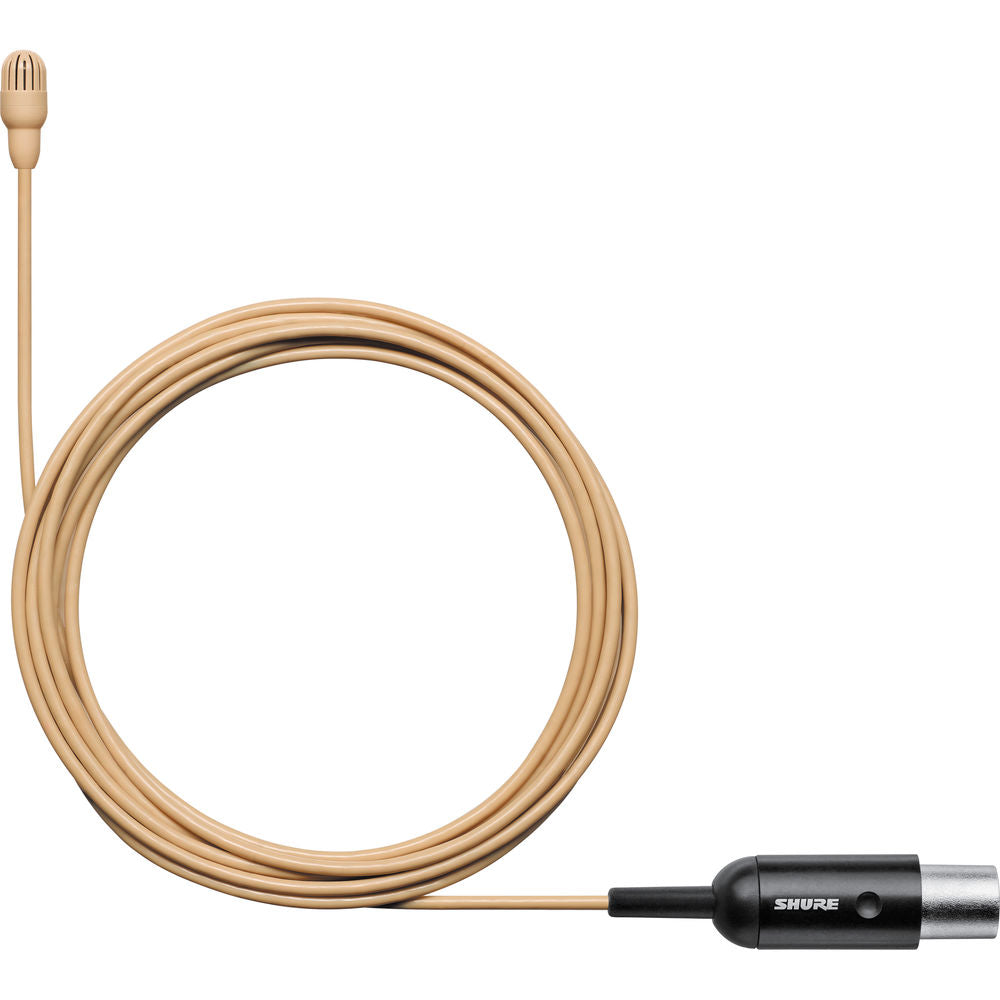 Shure TL47T/O-MTQG TwinPlex Omnidirectional Lavalier Microphone (TA4F, Tan)