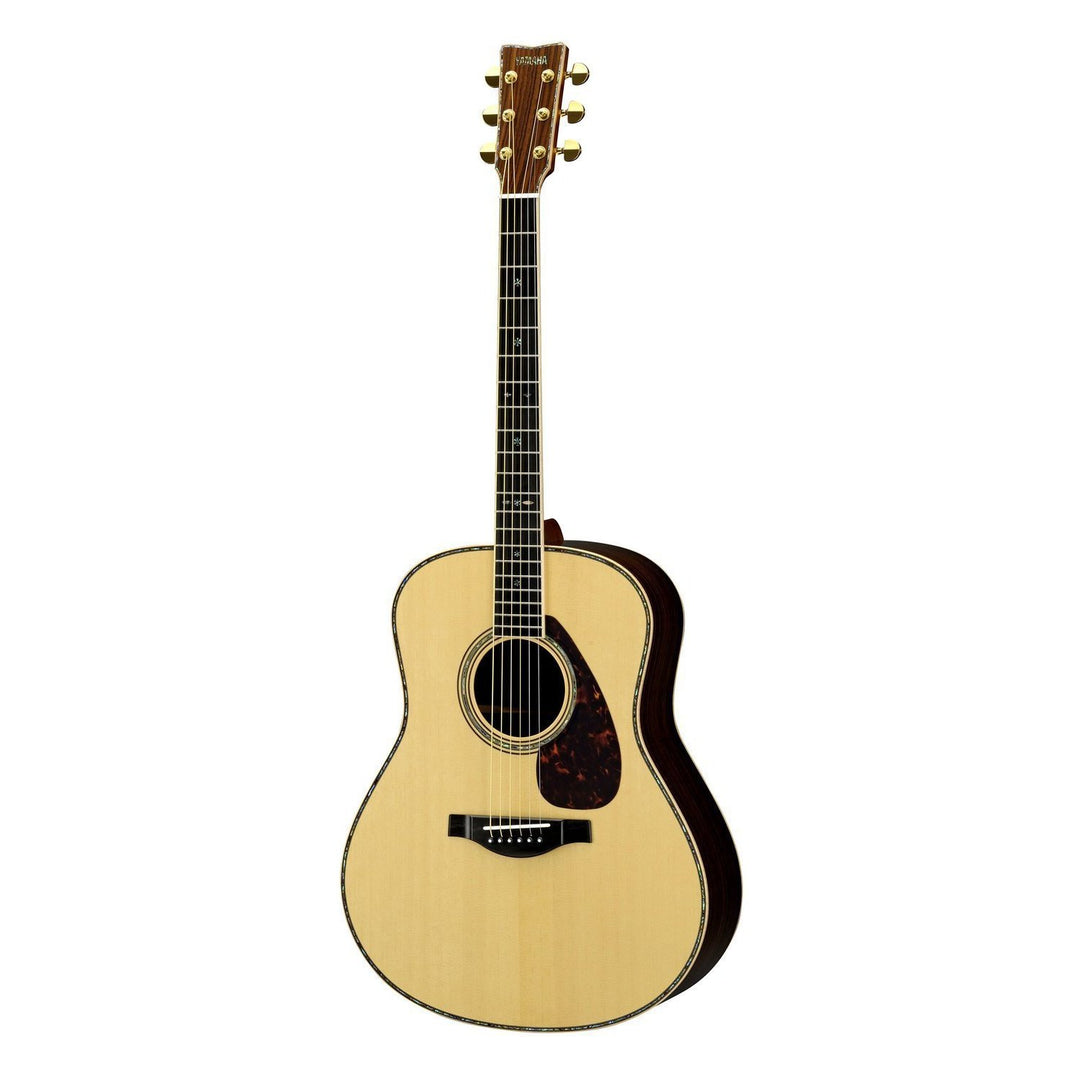 Yamaha LL56AREII 6-String RH Custom Jumbo LL56 Acoustic Guitar– Natural w/ Hardshell Case