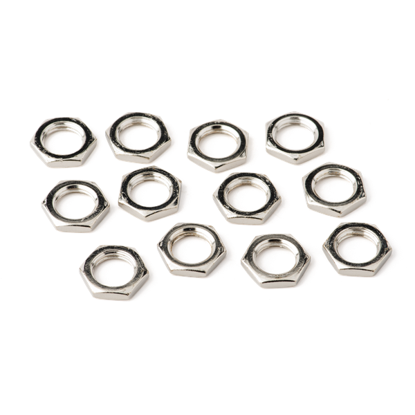 Fender Amplifier Jack Nuts (7/16 - 20 x 1/8) - Nickel
