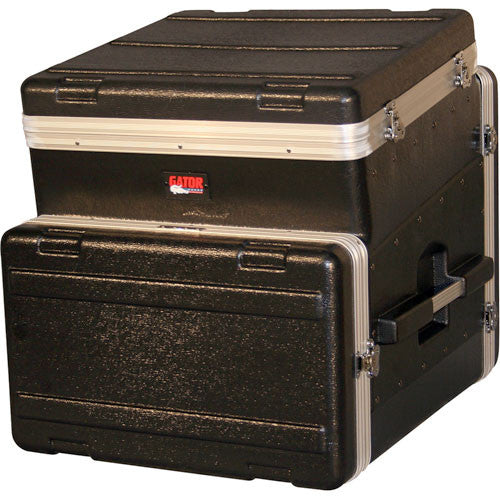 Gator GRC10X6 10 spaces on tilt, 6 spaces below. 19'' Polyethylene Rack