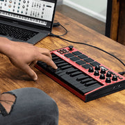 Akai MPK Mini Mk3 Portable USB MIDI Keyboard Controller - Red